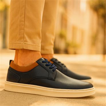 6th Sense Denver Laced Casual Shoe - Navy
